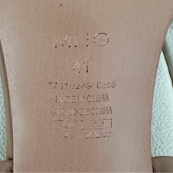 MNG Women's Brown Strappy Leather Kitten Heel
Sandals, Size 41 (US 10) - Picture 8 of 10